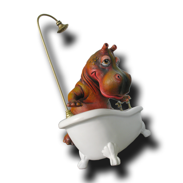 Bathtub Hippo